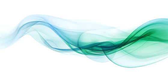 A serene blend of green and blue wave formations evoking a sense of tranquility and elegance, perfect for design backgrounds.
