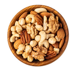 Nuts mix isolated. png file