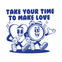 Cartoon character vector vintage retro