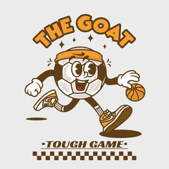 Cartoon character vector vintage retro