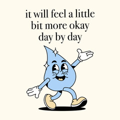 Cartoon character vector vintage retro