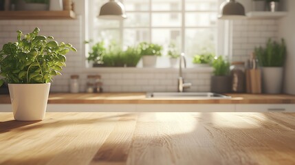 blank table with modern living room