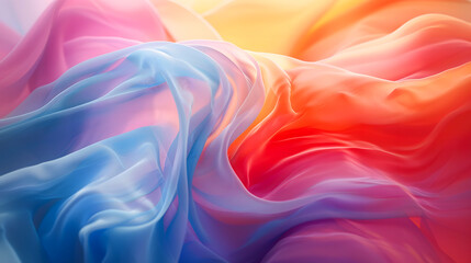 Obraz premium Abstract background. Colorful twisted shapes in motion, Digital art for poster, flyer, banner background 