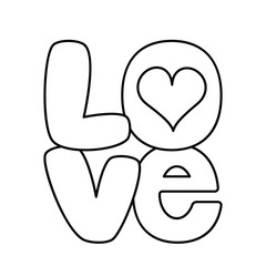 A bold and colorful representation of love and affection