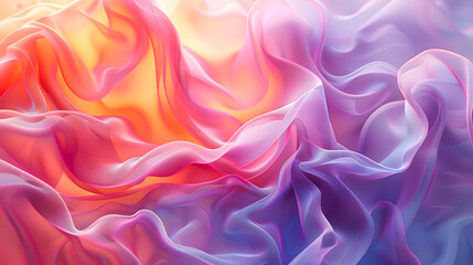 Fototapeta premium Abstract background. Colorful twisted shapes in motion, Digital art for poster, flyer, banner background 