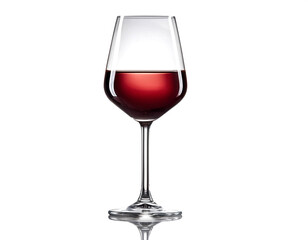 wine glass isolated on white background