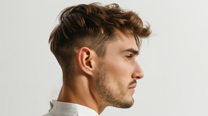 Fototapeta premium portrait of a man, profile face view 