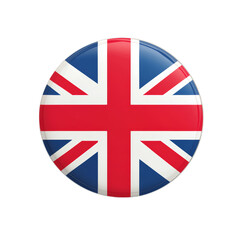 United Kingdome flag icon on transparent background, cut out, PNG