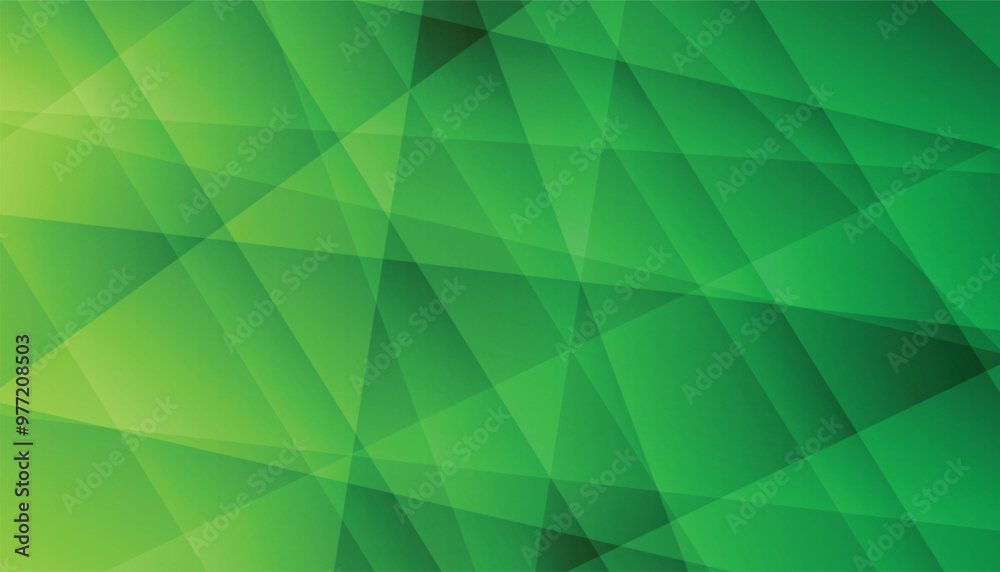 Leinwandbilder abstract green geometric vector background. line with gradient mesh. geometric shape on green backgr