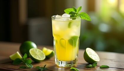 Nam Manao fresh lime juice over ice