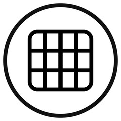 Editable vector layout grid icon. Part of a big icon set family. Perfect for web and app interfaces, presentations, infographics, etc