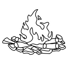 Bonfire doodle