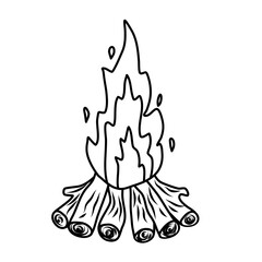 Bonfire doodle