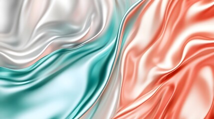 Glossy Chrome Waves Background Abstract Colorful Metallic Design. Abstract colorful metallic background with shiny waves. Colorful chrome waves background.