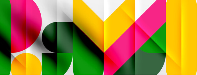 Round shapes, circles and lines minimal geometric background. Vector Illustration For Wallpaper, Banner, Background, Card, Book Illustration, landing page