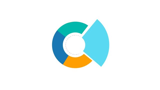 grafic four line simple for bussines