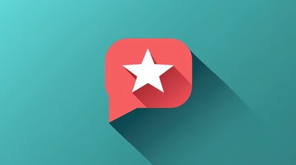 A minimalist feedback icon in vector art style, designed for clarity and simplicity, perfect for enhancing user interfaces and communication tools.