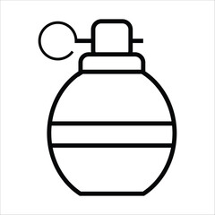 granade vector icon line template