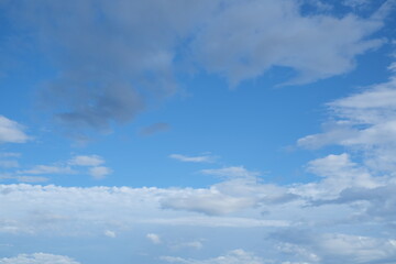 blue sky with clouds