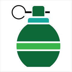 granade vector icon line template