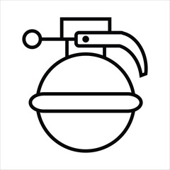 granade vector icon line template