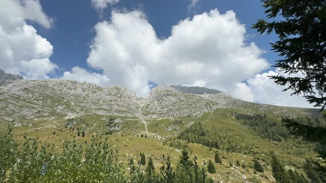 Mountain Range in the Italian Alps.