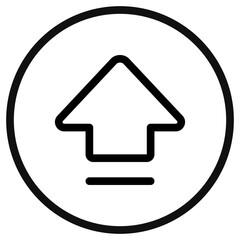 Editable capslock arrow vector icon. Part of a big icon set family. Perfect for web and app interfaces, presentations, infographics, etc