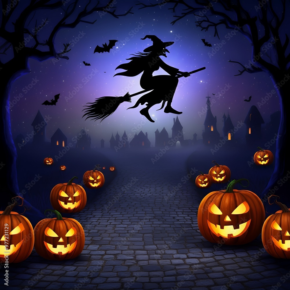 Wall mural Halloween background