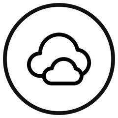 Editable clouds vector icon. Part of a big icon set family. Perfect for web and app interfaces, presentations, infographics, etc