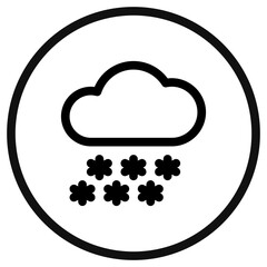 Editable heavy snowfall vector icon. Part of a big icon set family. Perfect for web and app interfaces, presentations, infographics, etc