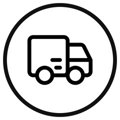 Editable delivery truck vector icon. Part of a big icon set family. Perfect for web and app interfaces, presentations, infographics, etc