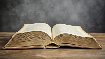 An open book resting on a table, its pages gently turning, inviting readers to explore the world of knowledge and imagination within its text.