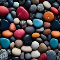A Group Of Colorful Rocks, a high resolution AI illustration