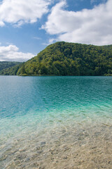Fototapeta premium View of upper lakes at Pltivice Lakes National Park, Croatia