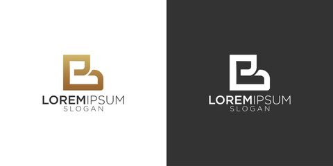 initial b abstract monogram logo vector design	