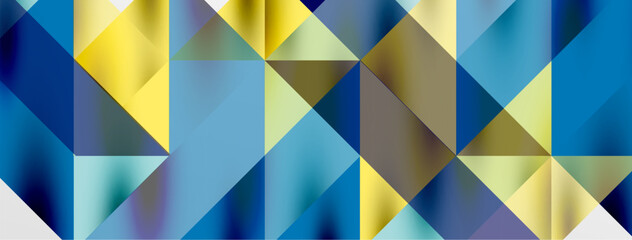 Tech minimal overlapping triangle shapes elements geometric graphic pattern