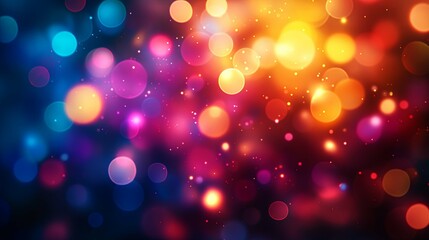 Abstract Blurred Colorful Lights Background