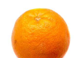 Orange fruit on white background.