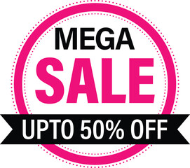 Fototapeta premium 50% Sale Special Offer Discount Price Buy Now Tag, Banner, Icon, Sign, Label boost sell, Clearance Sale