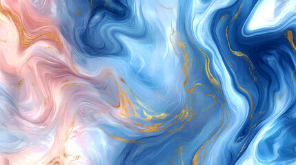 Obraz premium Pastel marble texture with gold accents