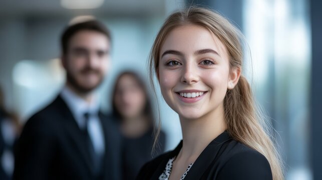 Graduate recruitment portrait, recruiters helping recent graduates find entry-level roles in the workforce.