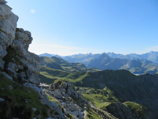 Bergblick im Sommer 