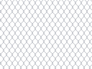 Fence from wire mesh line seamless pattern. Background from black silhouette fence, decorative border, graphic boundary, barrier. Safety grid wall. Vector illustration