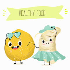 Pomelo fruit, tropical exotic citrus, vector isolated food icon, funny character. Pummelo or shaddock fruits , tropic farm juicy exotic fruits harvest, sweet fruity dessert. Hand drawn vector.