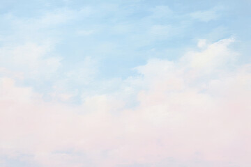 Serene pastel sky  png paint texture overlay, transparent background