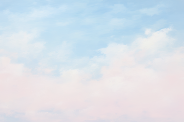 Serene pastel sky  png paint texture overlay, transparent background