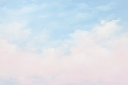 Serene pastel sky  png paint texture overlay, transparent background