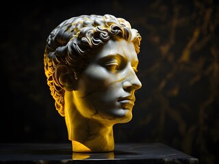 Marvle statue of david