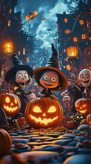 A perfect spooky Halloween party celebration