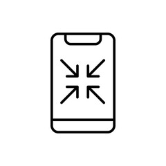 Obraz premium Responsive design outline icons, minimalist vector illustration ,simple transparent graphic element .Isolated on white background